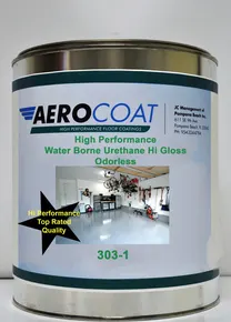 Aerocoat 303-1 Hi Perform Water Borne Urethane HiGloss Clear - Low Odor